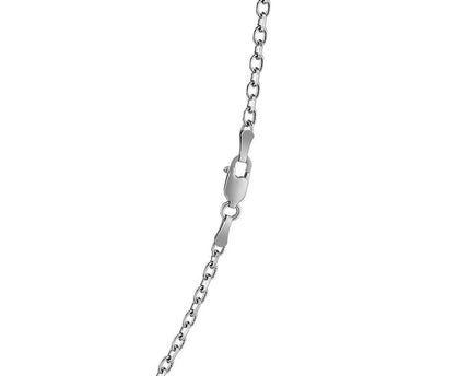Sterling Silver Rhodium Plated Cable Chain (2.75 mm)