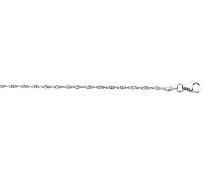 Sterling Silver 1.6mm Singapore Style Chain (1.50 mm)