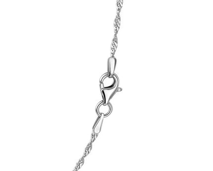 Sterling Silver 1.6mm Singapore Style Chain (1.50 mm)
