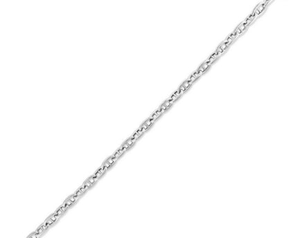 Sterling Silver Rhodium Plated Puffed Mariner Chain (5.90 mm)