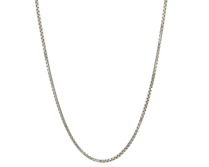 Sterling Silver 1.4mm Adjustable Box Chain (1.40 mm)