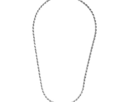 Sterling Silver Diamond Cut Rope Style Chain (3.60 mm)