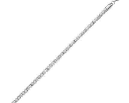 Sterling Silver Rhodium Plated Ice Barrel Chain (5.00 mm)