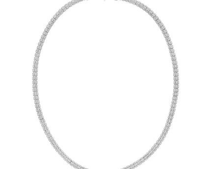 Sterling Silver Rhodium Plated Ice Barrel Chain (5.00 mm)
