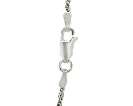 Sterling Silver 1.8mm Diamond Cut Rope Style Chain
