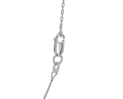 Sterling Silver Rhodium Plated Cable Chain (1.10 mm)