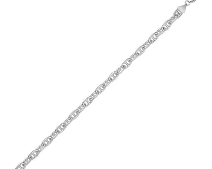 Sterling Silver Anchor Chain Bracelet (6.40 mm)