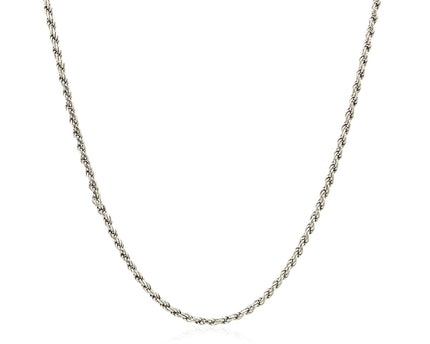 Sterling Silver Diamond Cut Rope Style Chain (1.40 mm)