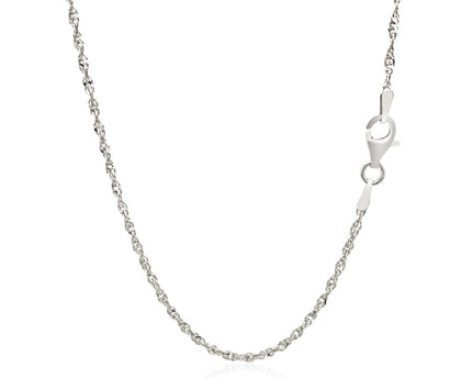 Sterling Silver Singapore Style Chain (1.80 mm)
