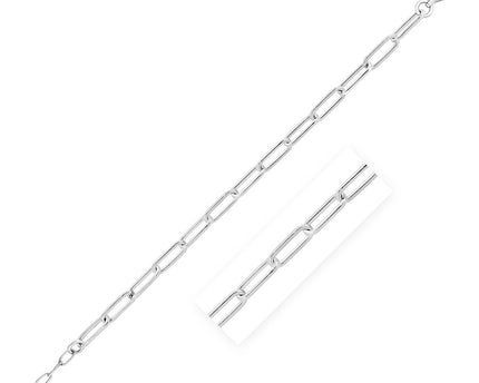 Sterling Silver Wide Paperclip Chain Bracelet (5.90 mm)