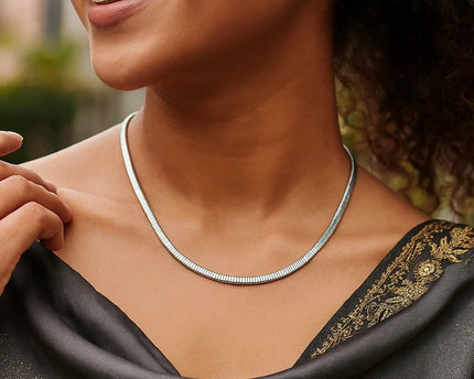 Sterling Silver Cubogas Chain Necklace