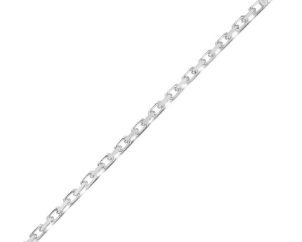 Sterling Silver Rhodium Plated French Cable Chain (5.00 mm)