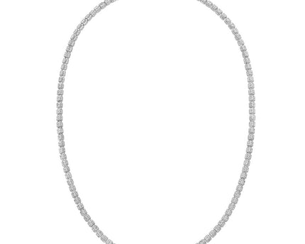 Sterling Silver Rhodium Plated Ice Barrel Chain (3.80 mm)