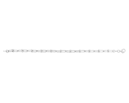 Sterling Silver Rhodium Plated Jax Link Chain (6.00 mm)