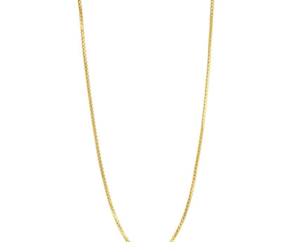 Sterling Silver Yellow Gold Plated Round Box Chain (2.60 mm)