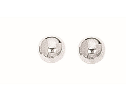 Sterling Silver Ball Stud Earrings (5.00 mm)