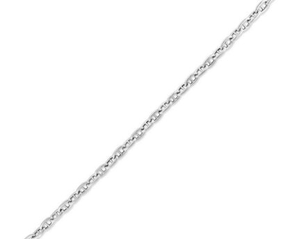 Sterling Silver Rhodium Plated Puffed Mariner Bracelet (5.90 mm)