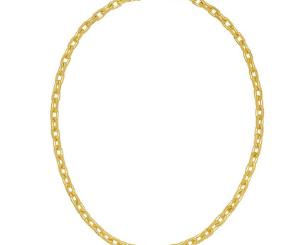 Sterling Silver Gold Plated French Cable Chain (5.60 mm)