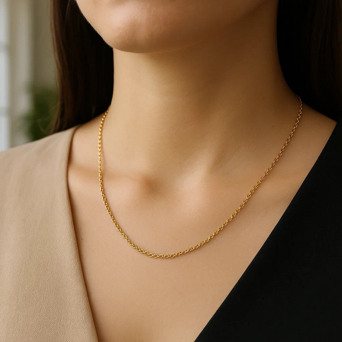 14k Yellow Gold Rolo Chain (1.90 mm)