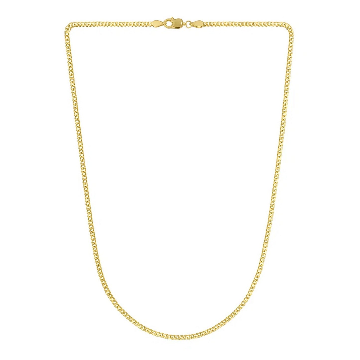 14k Yellow Gold Light Gourmette Chain (2.20 mm)