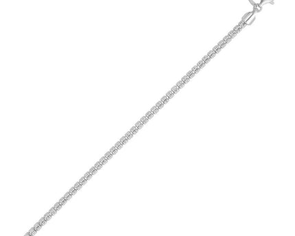 Sterling Silver Rhodium Plated Ice Barrel Chain (4.00 mm)
