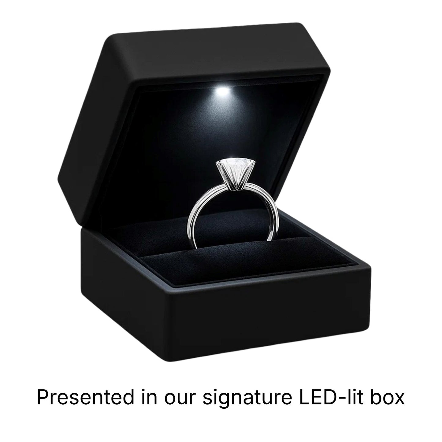 1 1/2 Carat Round Lab Grown IGI G/VS1 Diamond Solitaire Ring in 14K White Gold