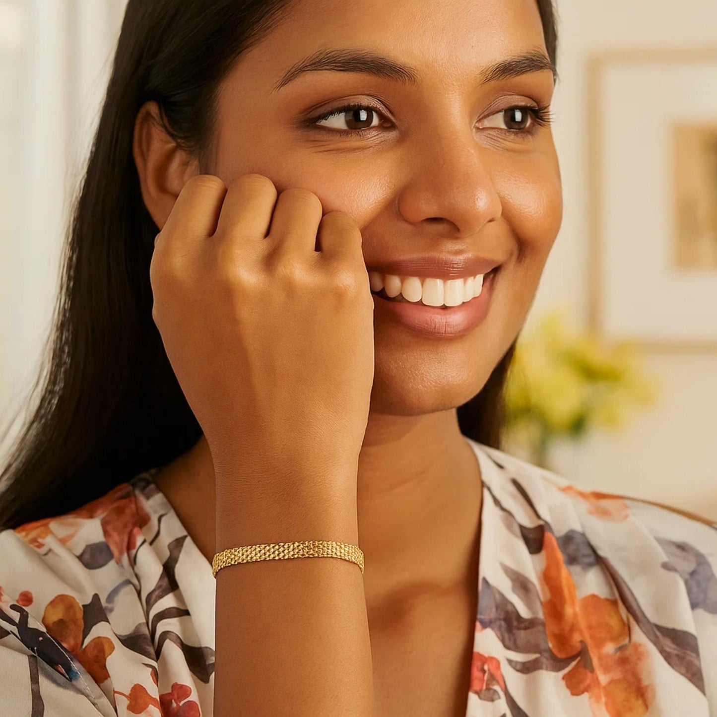 14k Yellow Gold Bismark Bracelet (4.70 mm)