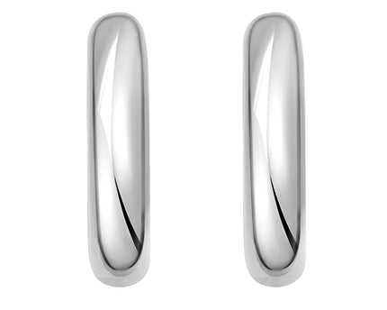 Sterling Silver Round Hoop Earrings