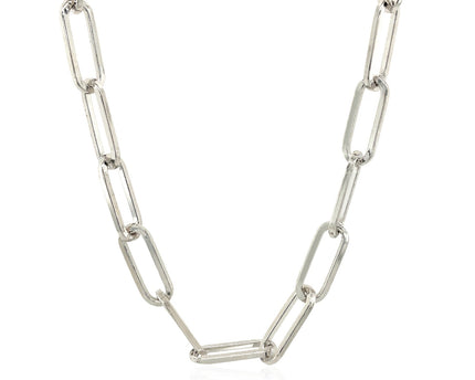 Sterling Silver Paperclip Chain Necklace