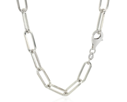 Sterling Silver Paperclip Chain Necklace