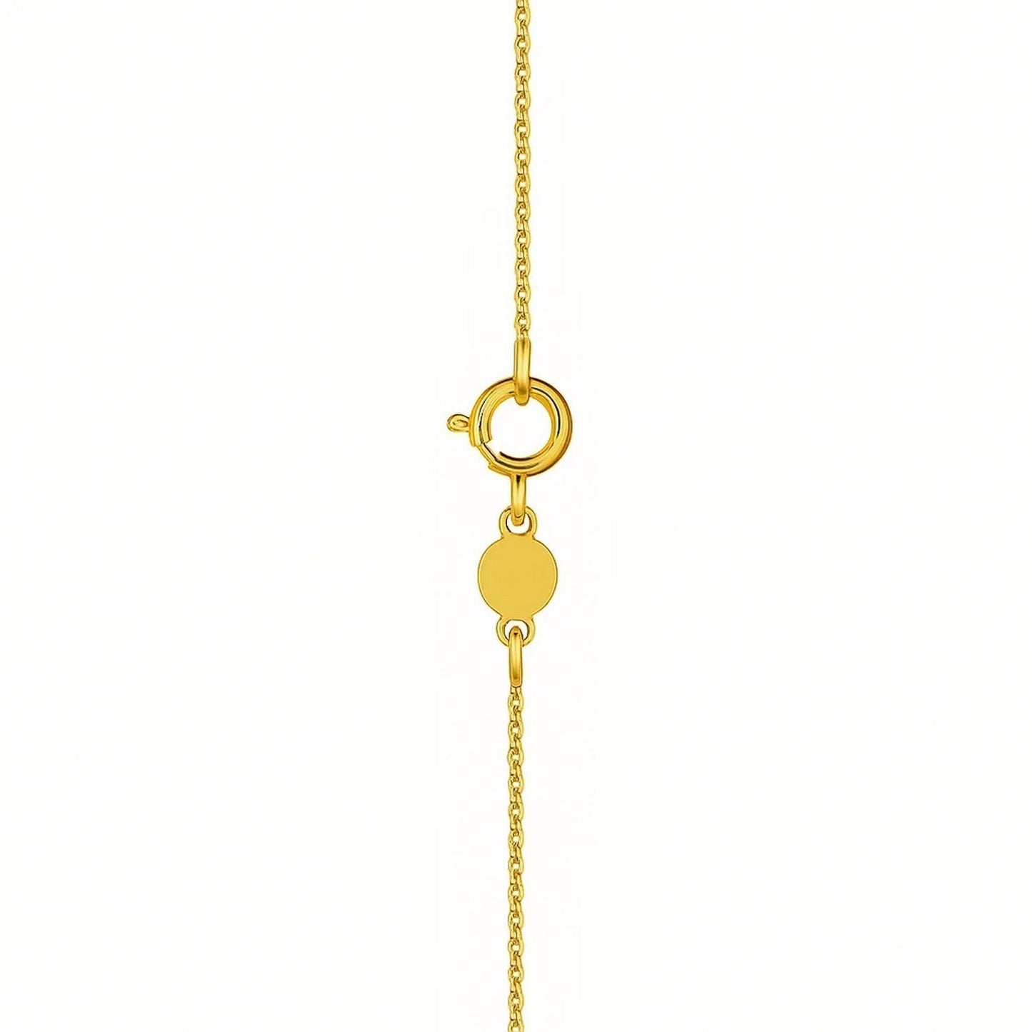 14K Yellow Gold Mini Diamond X Initial Pendant Necklace