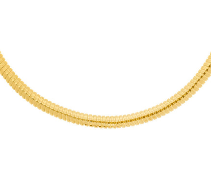 Sterling Silver Gold Plated Silver Tubogas Fancy Necklace