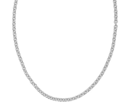 Sterling Silver Rhodium Plated Rolo Chain (4.70 mm)