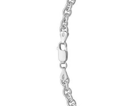 Sterling Silver Rhodium Plated Rolo Chain (4.70 mm)