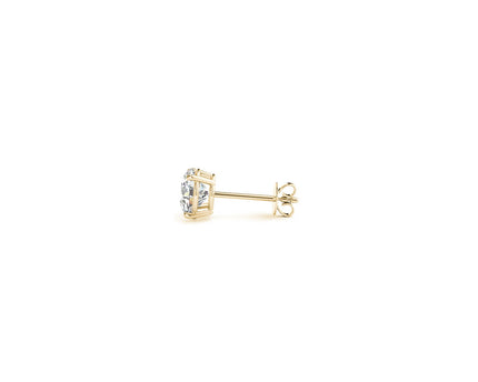 1/2 cttw Lab Grown Round Diamond Stud Earrings 14k Yellow Gold (G/VS2)