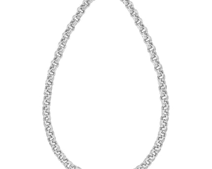 Sterling Silver Rolo Link Necklace