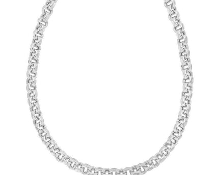 Sterling Silver Rolo Link Necklace