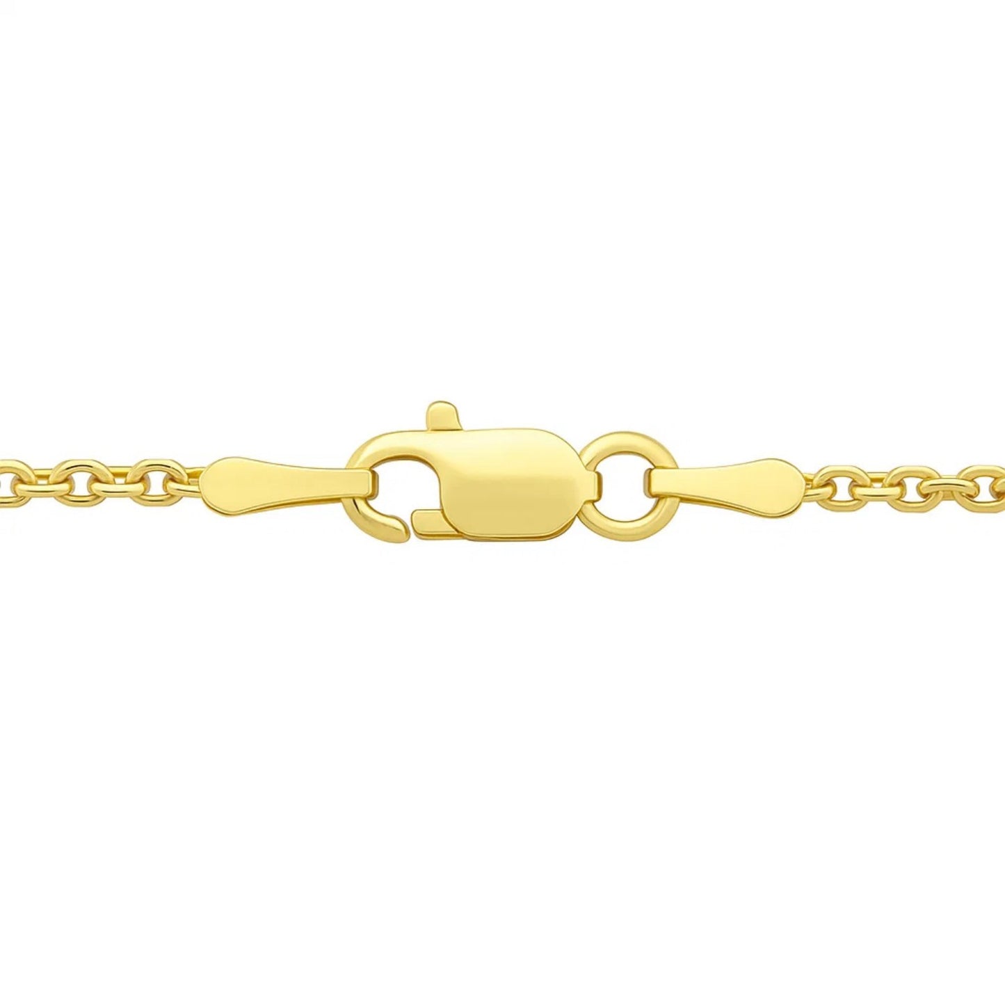 14K Tri Color Gold Interlocking Circle Pendant Necklace