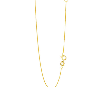 14k Yellow Gold Adjustable Box Chain (0.60 mm)
