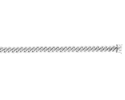 Sterling Silver Rhodium Plated Miami Cuban Chain (9.80 mm)