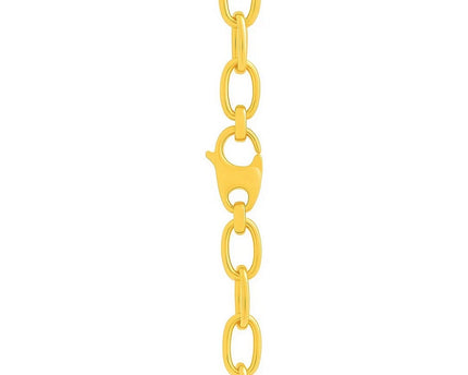 14k Yellow Gold Cable Chain Style Polished Necklace