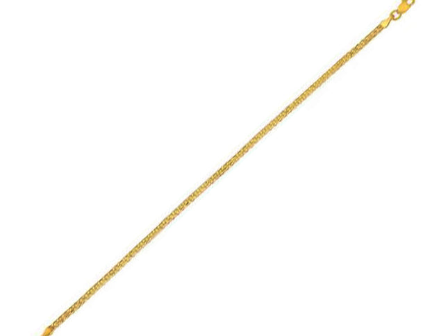 14k Yellow Gold Bismark Bracelet (2.50 mm)