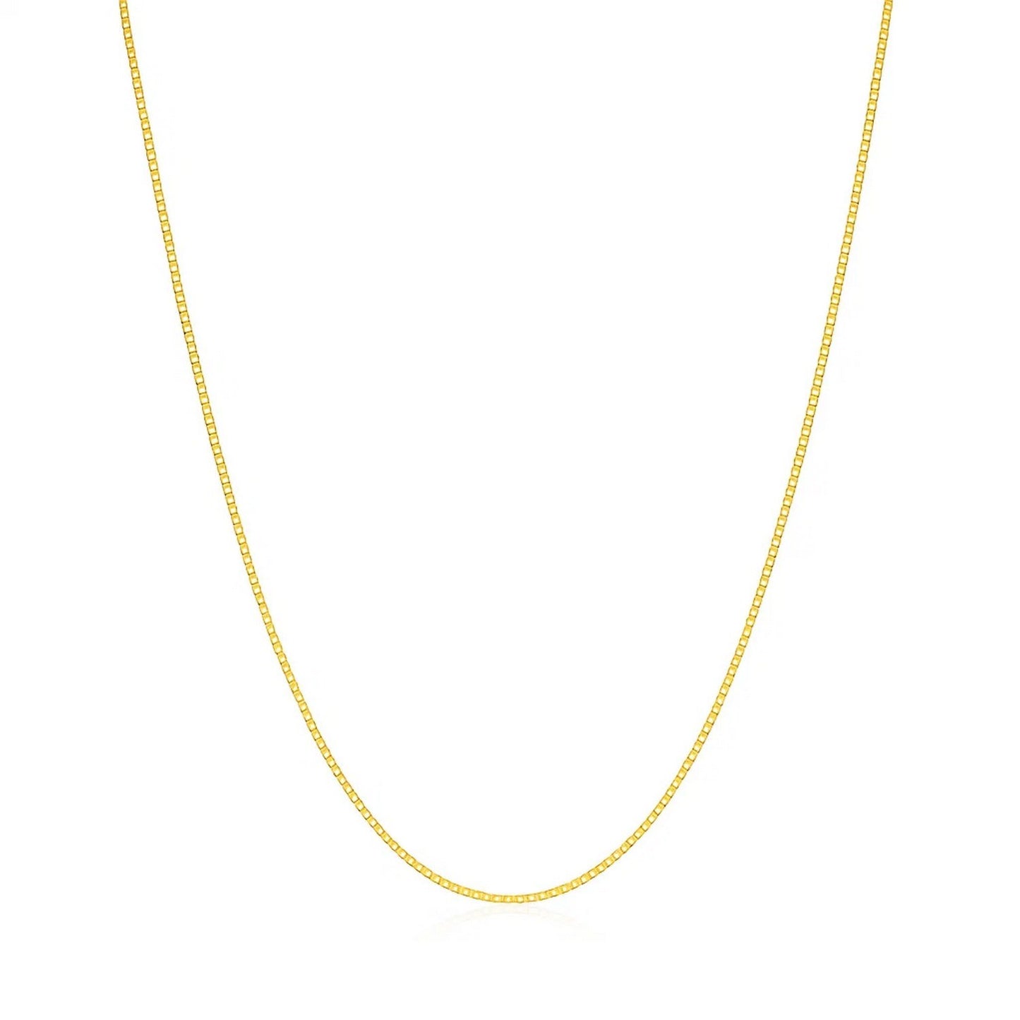 14k Yellow Gold Classic Box Chain (0.45 mm)
