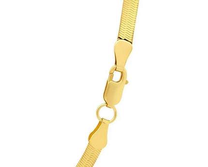 Sterling Silver Yellow Gold Plated Imperial Herringbone Chain (2.70 mm)