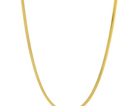 Sterling Silver Yellow Gold Plated Oval Snake Chain (3.30 mm)