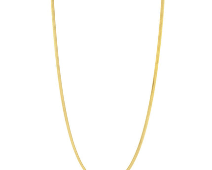 Sterling Silver Yellow Gold Plated Oval Snake Chain (3.30 mm)