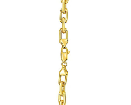 Sterling Silver Gold Plated French Cable Chain (5.00 mm)
