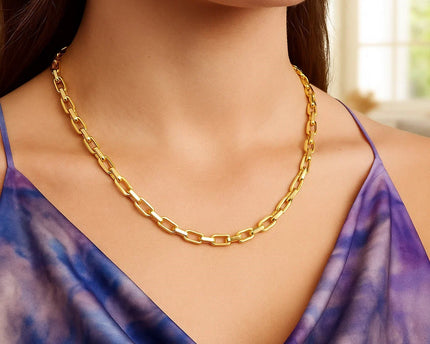 Sterling Silver Gold Plated French Cable Chain (5.00 mm)