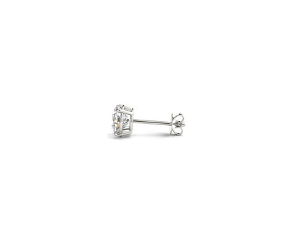 1/2 cttw Lab Grown Round Diamond Stud Earrings 14k White Gold (G/VS2)