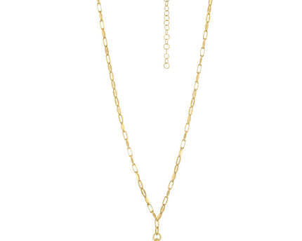 Sterling Silver Gold Plated Toggle Link Necklace